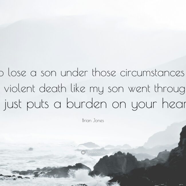 DEATH OF A SON QUOTES